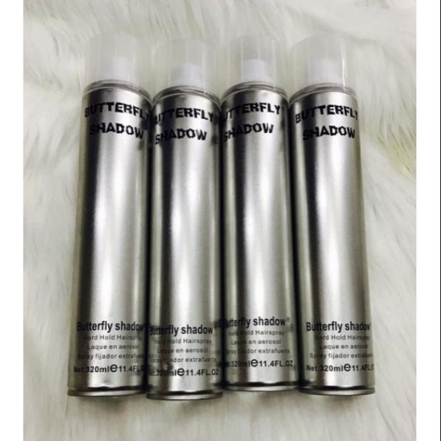 Gôm xịt tóc Butterfly Shadow . giũ nếp 24h siêu cứng