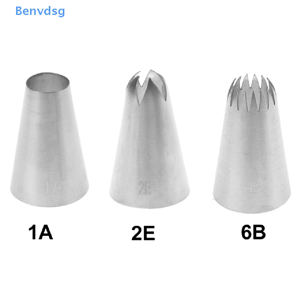 Bộ 3 Đuôi Bắt Bông Kem Bằng Thép Không Gỉ Tiện Dụng