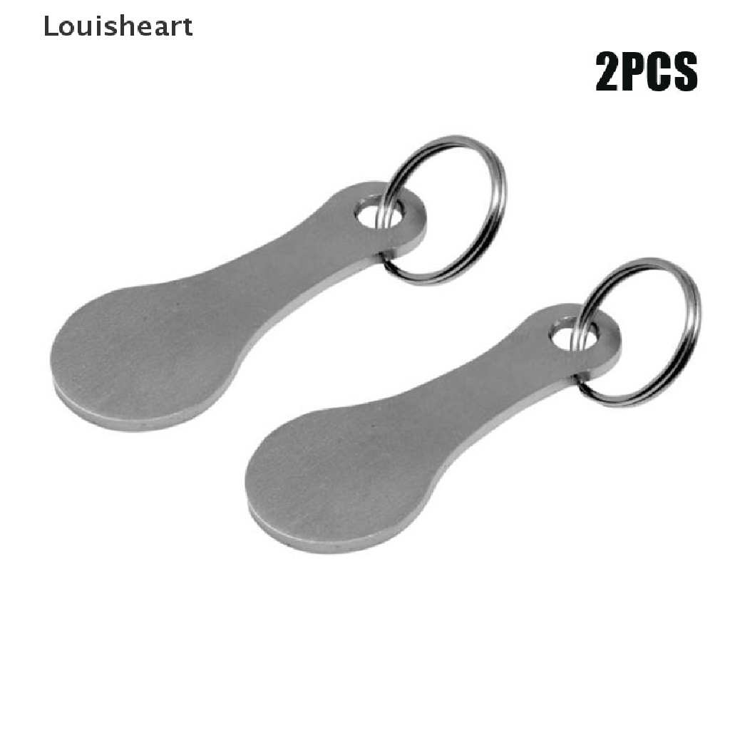 Bộ 2 Móc Khóa Xe Đẩy Mua Sắm Bằng Hợp Kim Nhôm Louisheart TFG