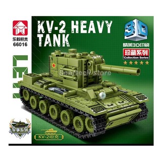 Đồ chơi lắp ráp xe tăng quân đội kv-2 m60 ww2