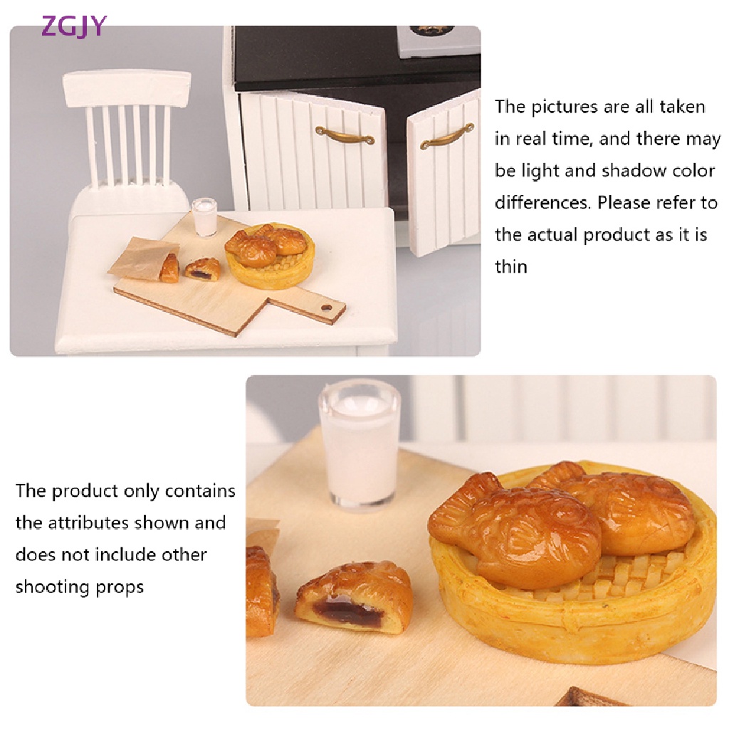 1 Set Mô Hình Thức Ăn Nhanh Trang Trí Nhà Búp Bê Tỷ Lệ 1: 12 Mới