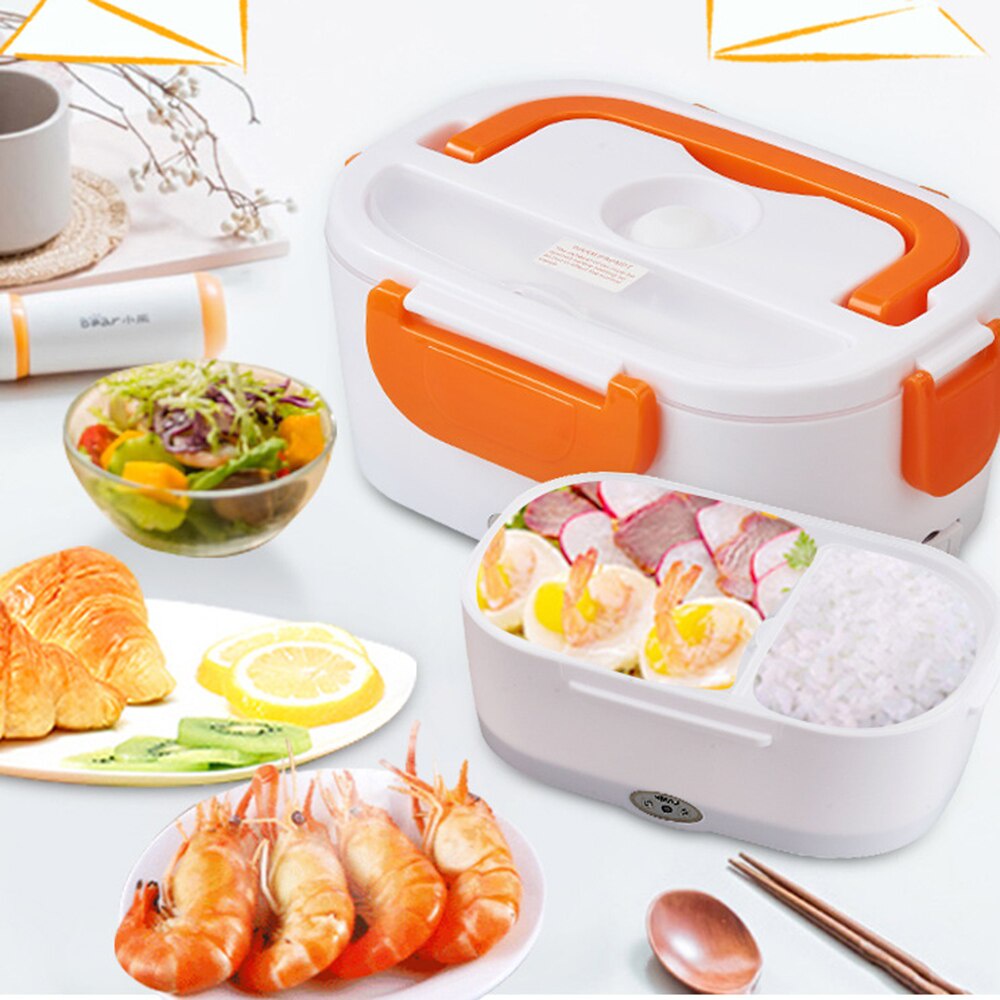 Hộp Cơm Giữ Nhiệt Cắm Điện Ruột Inox Cao Cấp, Hộp Cơm Văn Phòng Hâm Nóng Thức Ăn, Có Quai Xách Tiện Lợi Mang Theo