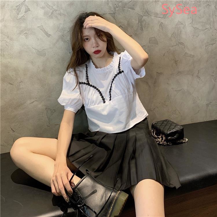 Áo Kiểu Tay Phồng Phong Cách Pháp Thanh Lịch Cho Nữ