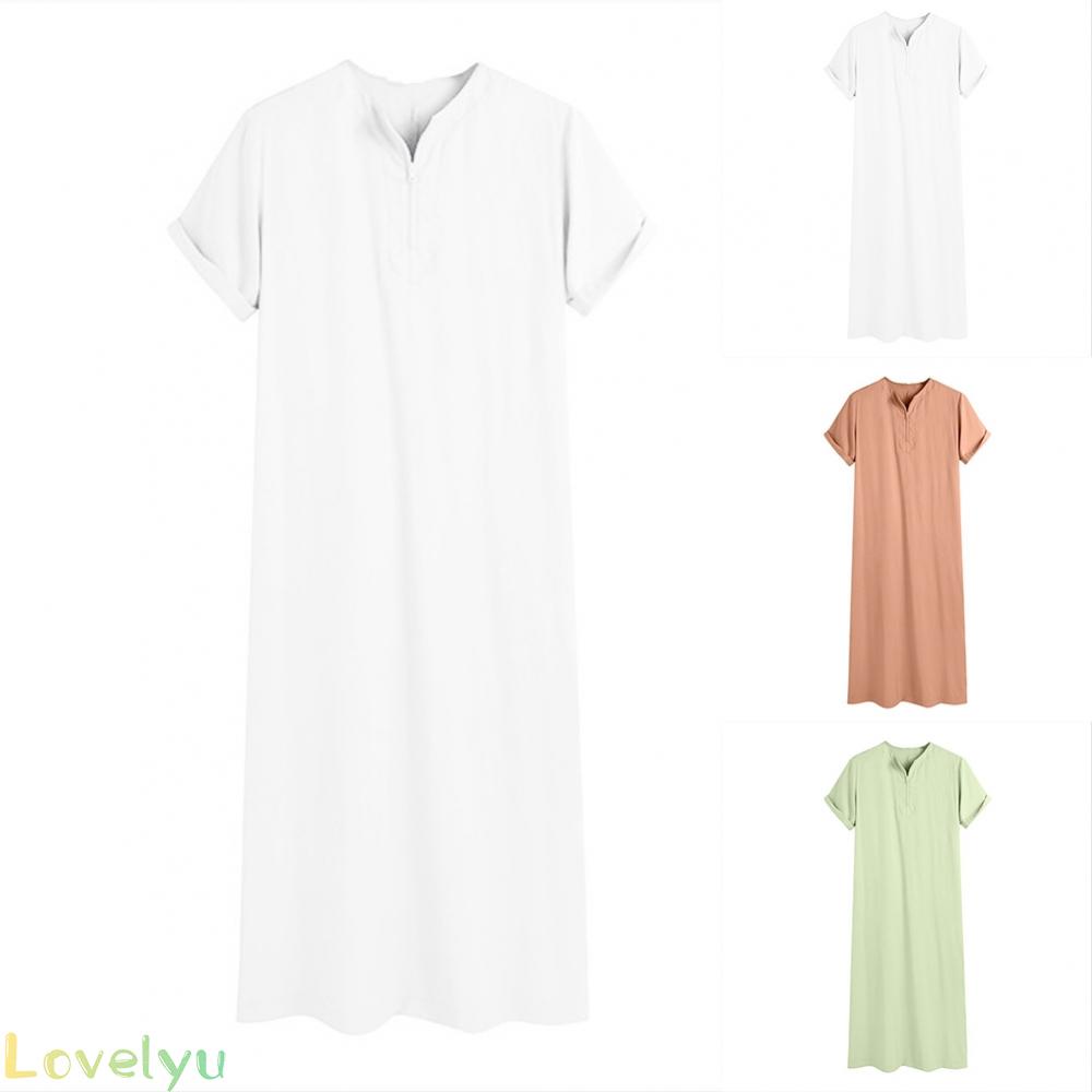 ⭐2023 ⭐Robe Men Abaya Thobe Blouse Extra Long Long Dress Loose Fitting Mens Robes