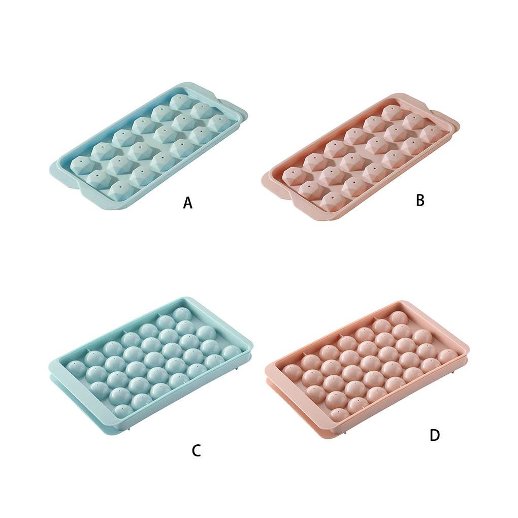 (Runbu) Khuôn Làm Đá Viên Có Nắp Tháo Rời Được Làm Đồ Uống Thủ Công Có Thể Tái Sử Dụng Cho Nhà Bếp Quán Cà