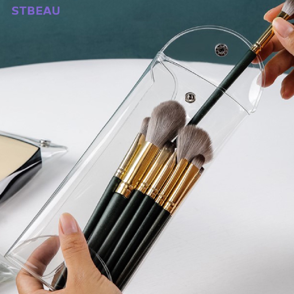 Bộ 1 / 3 Túi Đựng Cọ Trang Điểm Trong Suốt Tiện Dụng