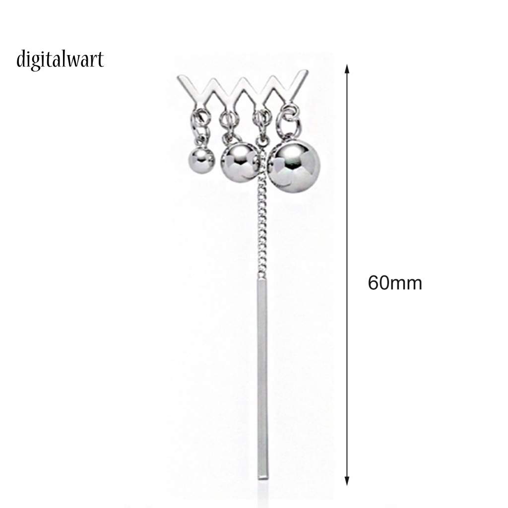 Kỹ Thuật Số| 1 Khuyên Tai Tròn Mạ Tua Rua Gợn Sóng Phong Cách Punk Cho Nữ