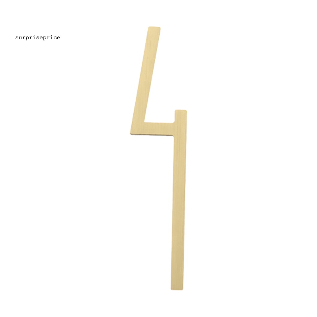 Phụ Kiện Số 7cm Bằng Đồng Thau 1-9 Hiệu Ứng 3D Gắn Tường Trang Trí Nhà Cửa