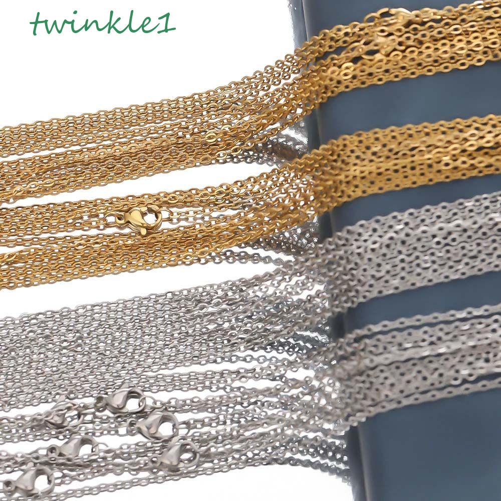 Dây Xích Bằng Thép Không Gỉ Có Khóa Tôm Hùm Dùng Làm Trang Sức DIY