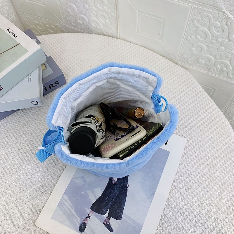 Túi Dây Rút Đeo Chéo Hình Cinnamoroll Hoạt Hình Đáng Yêu Cho Trẻ Em