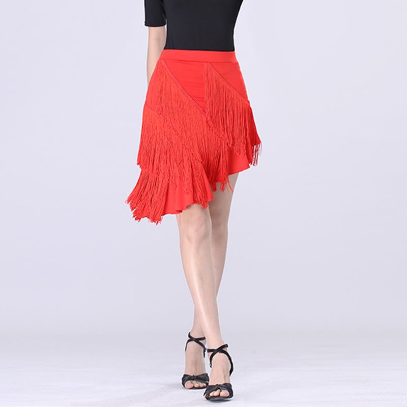 Chân Váy Khiêu Vũ latin Phối Tua Rua Thời Trang Cho Nữ 8.18