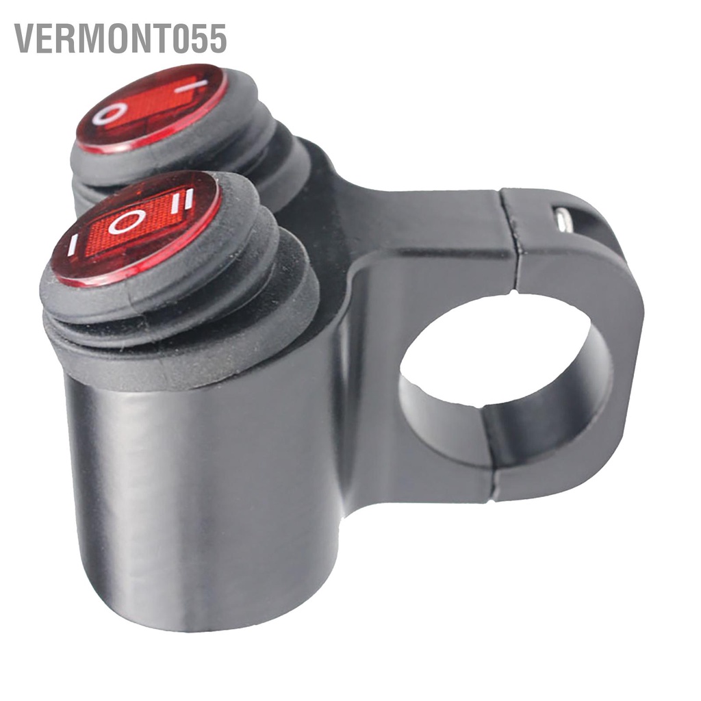 Vermont055 Công tắc đèn xe máy chống nước Điện áp đầu vào 12V nháy khẩn cấp cho có báo