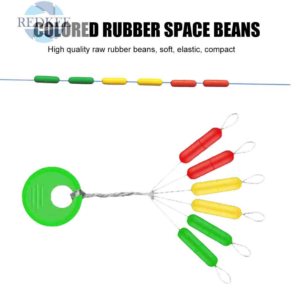 Set 10 / 60 Nút Chặn Dây Câu Hình Trụ Nhiều Màu Sắc