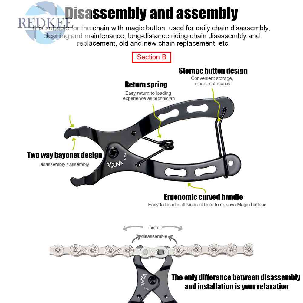 Dụng Cụ Móc Xích Xe Đạp Tháo Lắp Nhanh Tiện Lợi