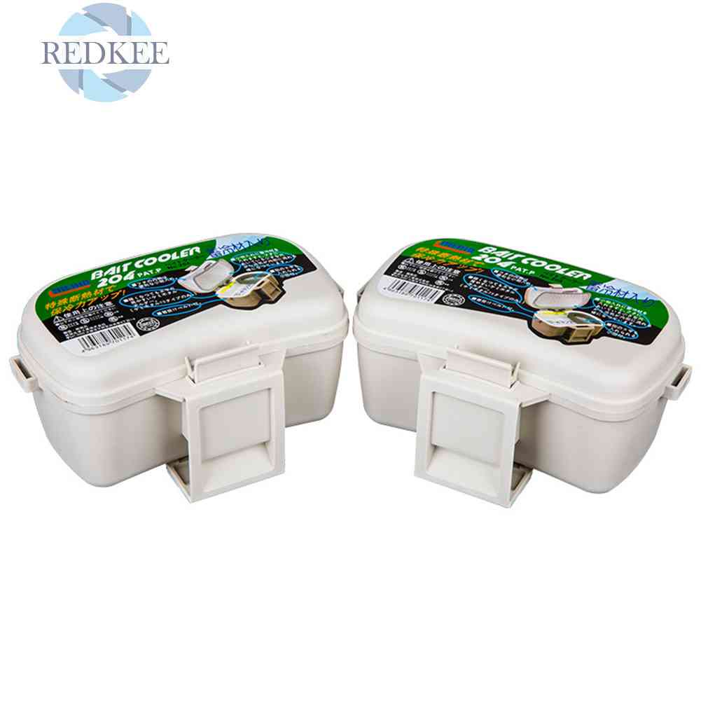 Hộp Đựng Mồi Câu Cá Hai Tầng Kèm Nhíp Gắp Tiện Dụng