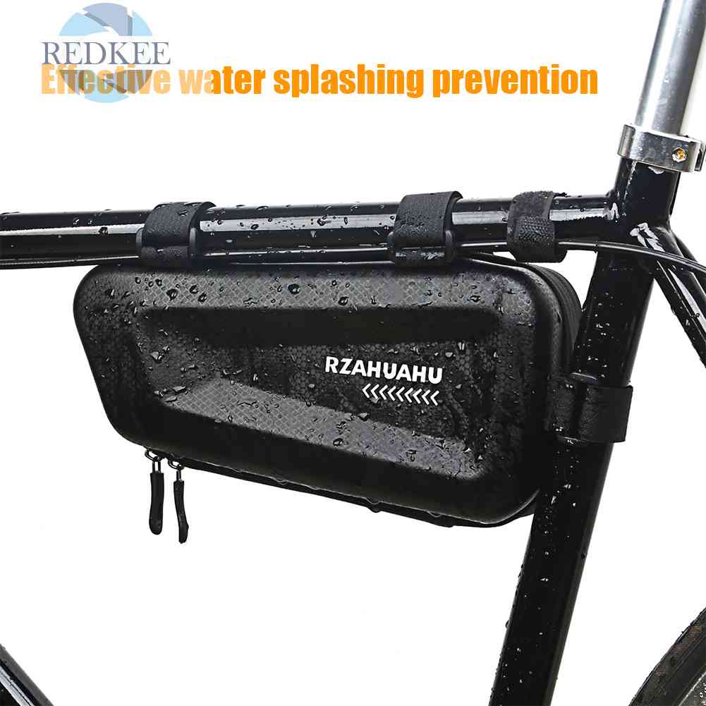 Túi Tam Giác Bằng Da PU + EVA Cứng Đựng Đồ Dùng Cho Xe Đạp Leo Núi