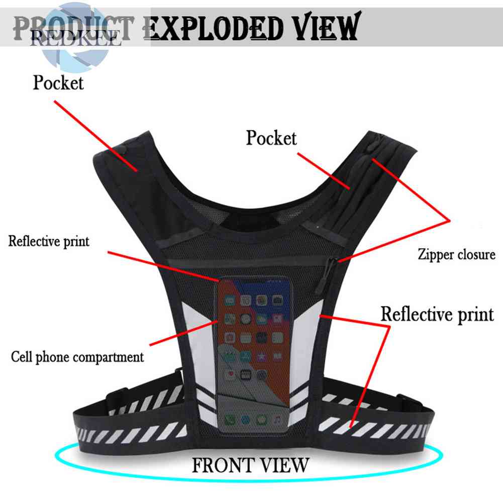 Áo Thể Thao Không Tay Phản Quang Thoáng Khí Dành Cho Nam Và Nữ