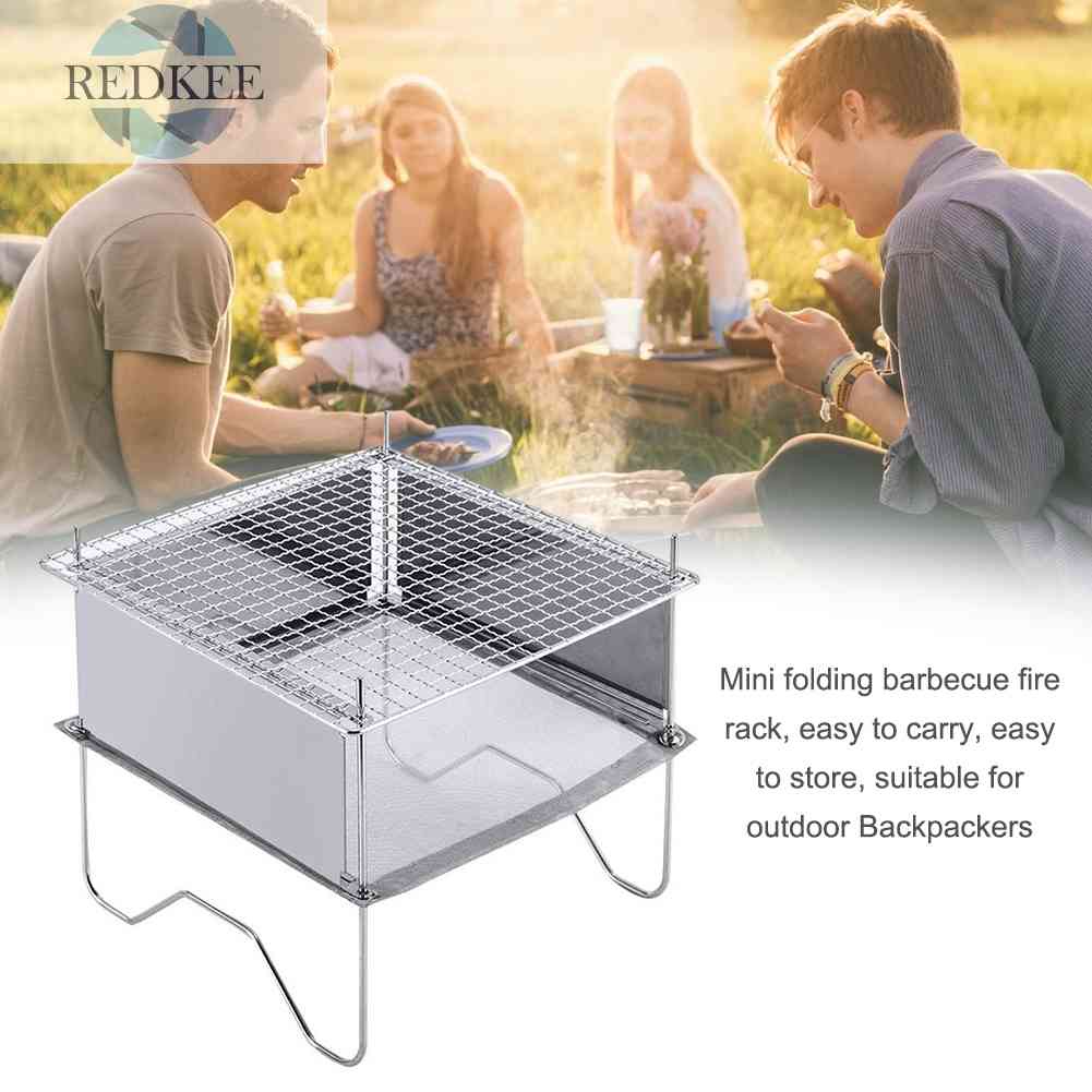 Bếp Lửa Củi Gấp Gọn Tiện Dụng Cho Hoạt Động Cắm Trại Ngoài Trời