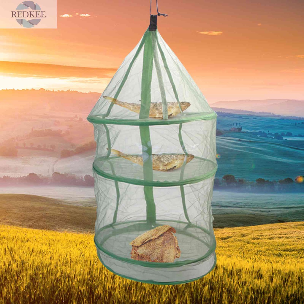 Lồng Lưới Phơi Đồ Màu Xanh Lá Có Khóa Kéo Có Thể Gập Lại Và Linh Hoạt