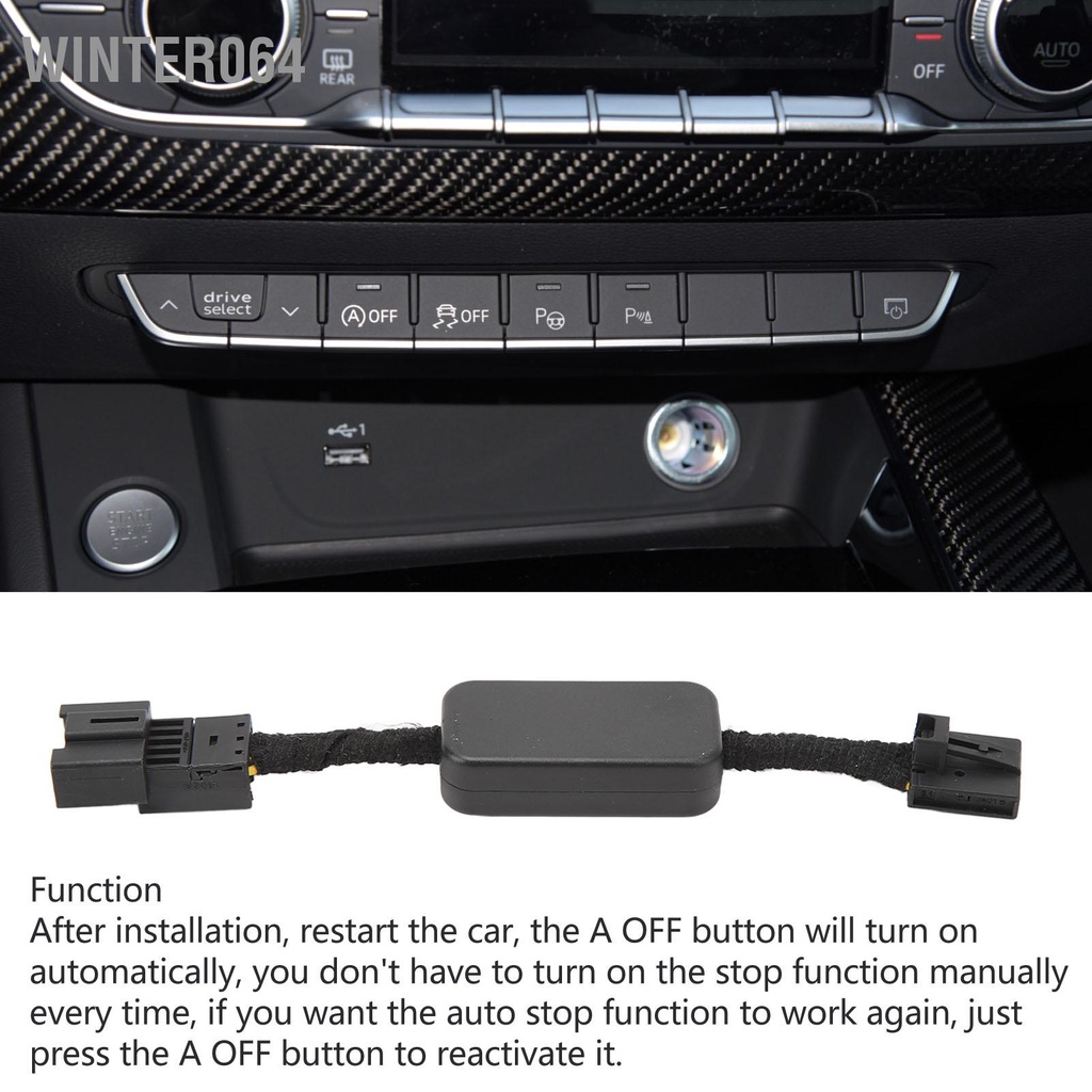 Winter064 Auto Start Stop Eliminator Cancel Cáp thiết bị Plug and Play hiệu suất cao cho A4 S4 B9 2016‑2023