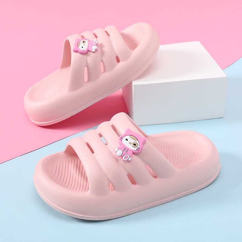 Dép Quai Ngang Đế Dày Siêu Nhẹ Cho Bé Size 26-37