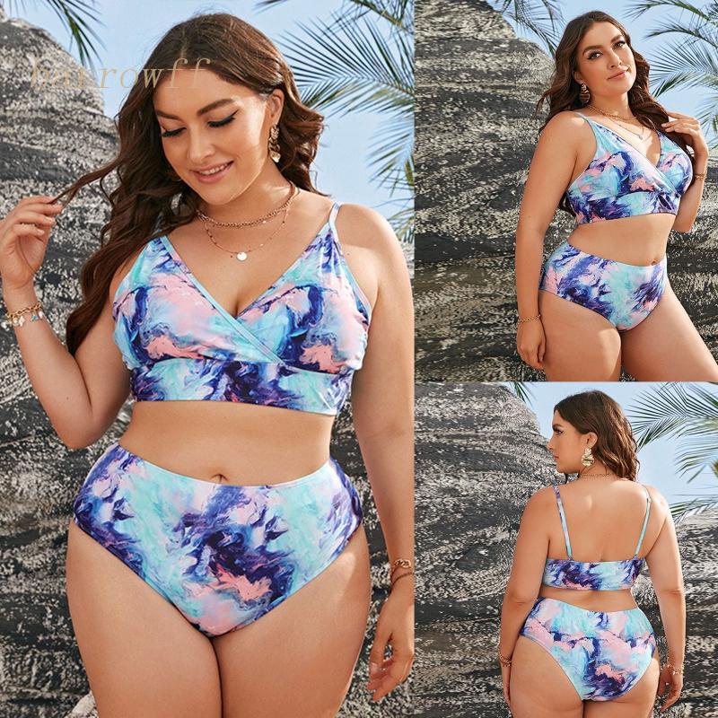 Bộ Đồ Bơi Bikini Lưng Cao In Họa Tiết Quyến Rũ Cho Nữ