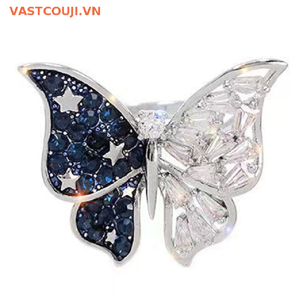 Nhẫn Hình Bướm Bằng Kim Loại Phong Cách Gothic Thời Trang Cho Nữ