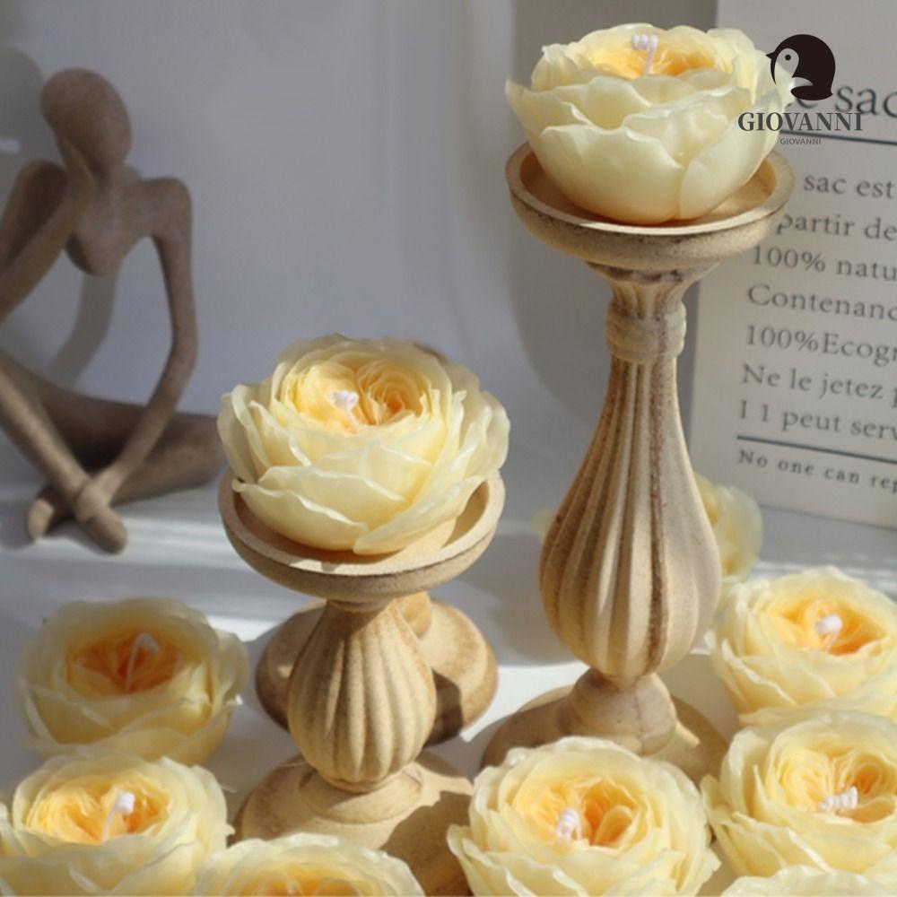 Khuôn Làm Nến Thơm Hình Hoa Hồng 3D Bằng Nhựa Resin Epoxy An Toàn Tiện Dụng DIY