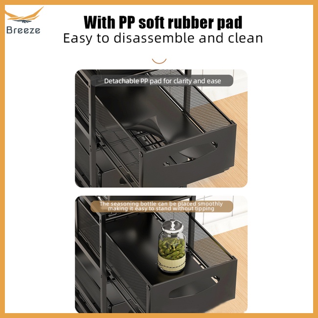 Kệ Đựng Đồ Sức Chứa Lớn Có Thanh Trượt Gắn Dưới Bồn Rửa Chén / Ngăn Kéo Cho Nhà Bếp Nhà Tắm