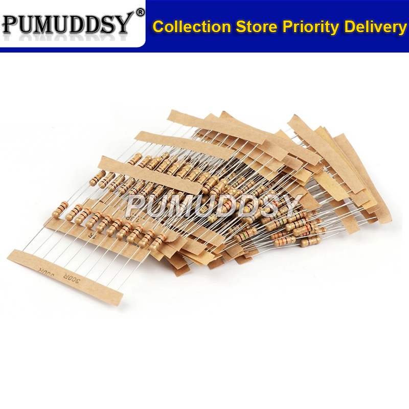Set 50 Điện Trở Carbon 1W 5% 0.1R-10R 0.15R 0.47R 0.68R 0.91R 9.1R Ohm 0.18R 0.22R 0.24R 0.27R 0.33R Chuyên Dụng