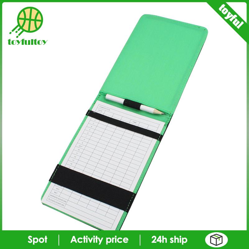 Bao Da Đựng Sách Ghi Điểm Chơi Golf Score