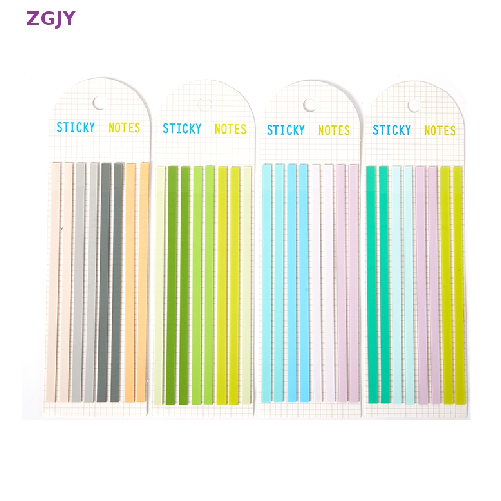 Set 160 Miếng Dán Ghi Chú Màu Macaron Trong Suốt Siêu Mỏng Tiện Dụng Cho Học Sinh / Văn Phòng Mới