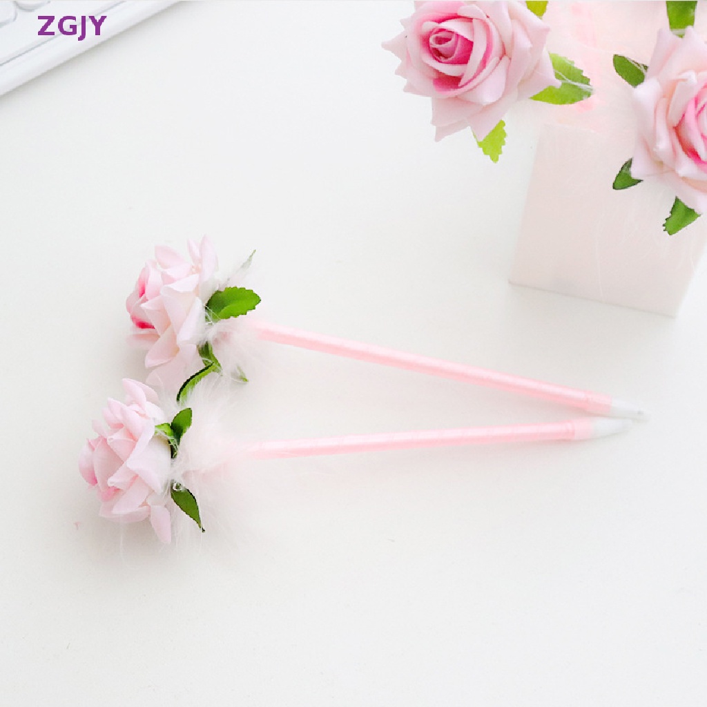 Bút Bi Hình Hoa Hồng 0.7 / 0.5mm Độc Đáo Trang Trí Nội Thất Mới