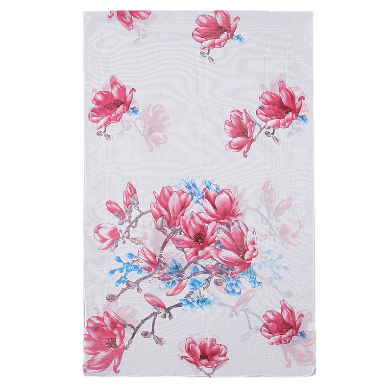 Khăn Choàng Nhỏ Dài 150-50cm Chất Liệu Chiffon Chống Nắng In Họa Tiết Thời Trang Mùa Hè Cho Nữ