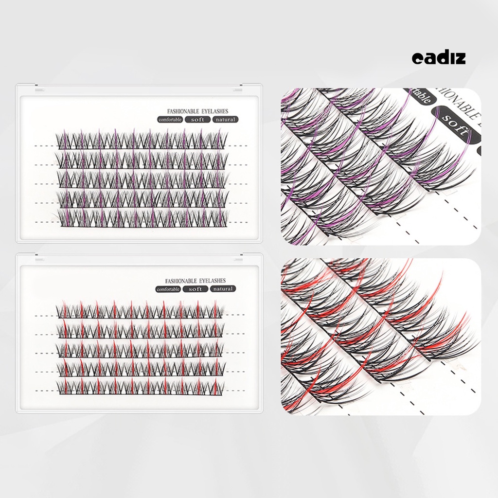 Set 50 Lông Mi Giả Xoăn Mềm Tự Nhiên Nhiều Màu Sắc Trang Điểm Dự Tiệc