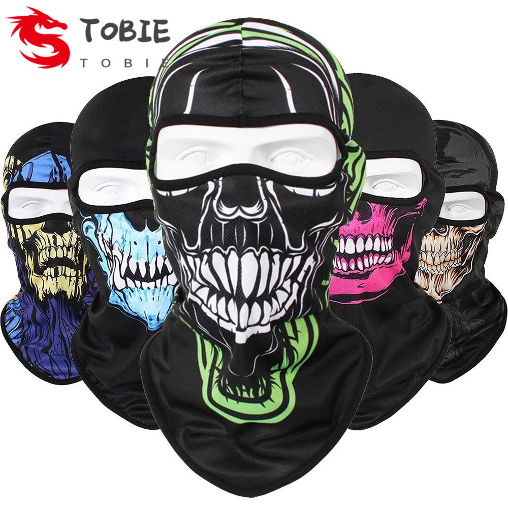 Khăn Trùm Đầu Kiêm Mặt Nạ Chống Gió Giữ Ấm Đa Năng In Hình Đầu Lâu Balaclava Dùng Khi Lái Xe Mô Tô