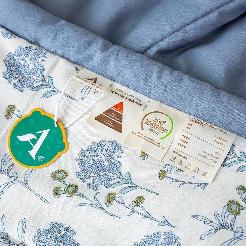 Bộ chăn ga gối Cotton Đũi 4  món VIE HOME - Bedding mềm mát nhiều kích thước nệm M4/M6/M8