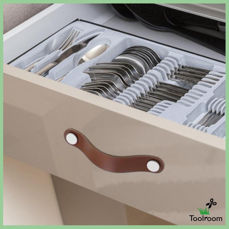 Tay Nắm Cửa Tủ Bằng Da PU Tiện Dụng Cho Nhà Bếp / Nông Trại