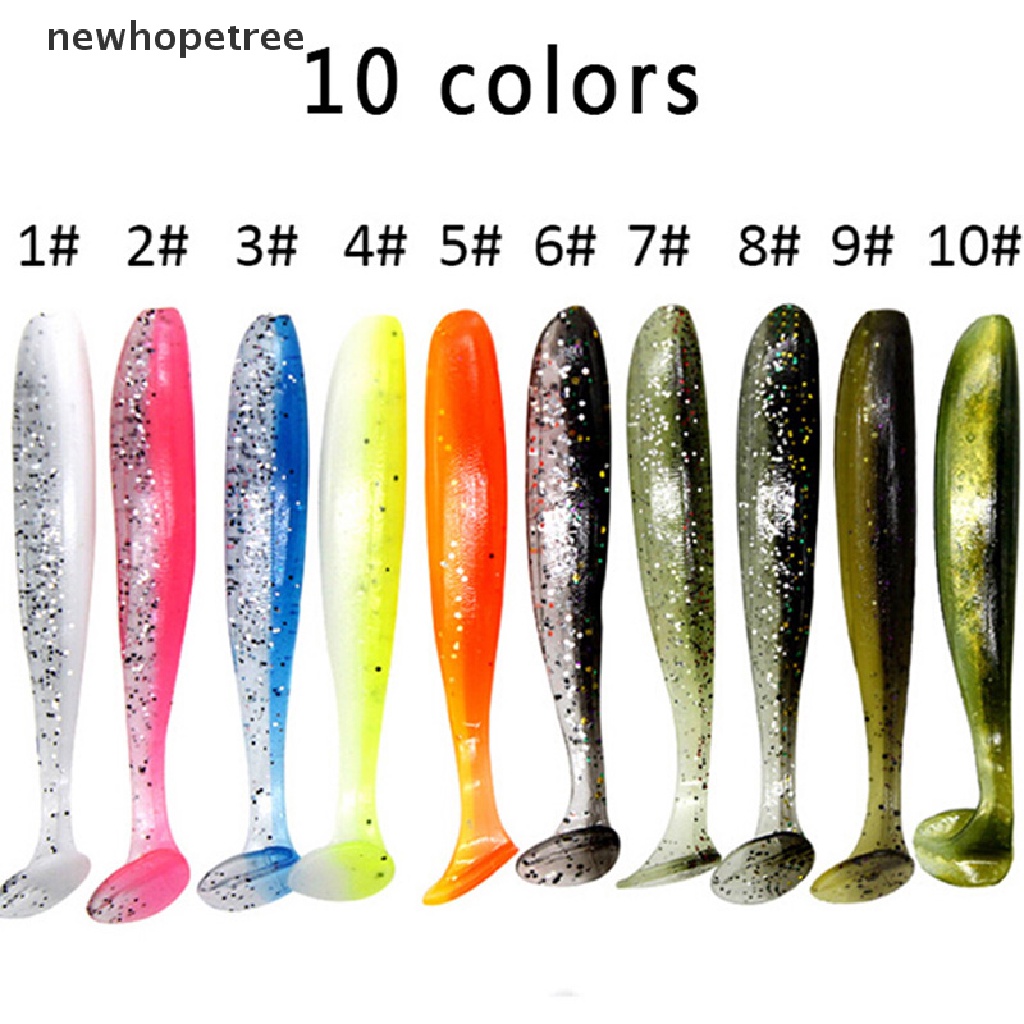 Bộ 10 Mồi Câu Cá Giả Mềm 7cm / 2g T