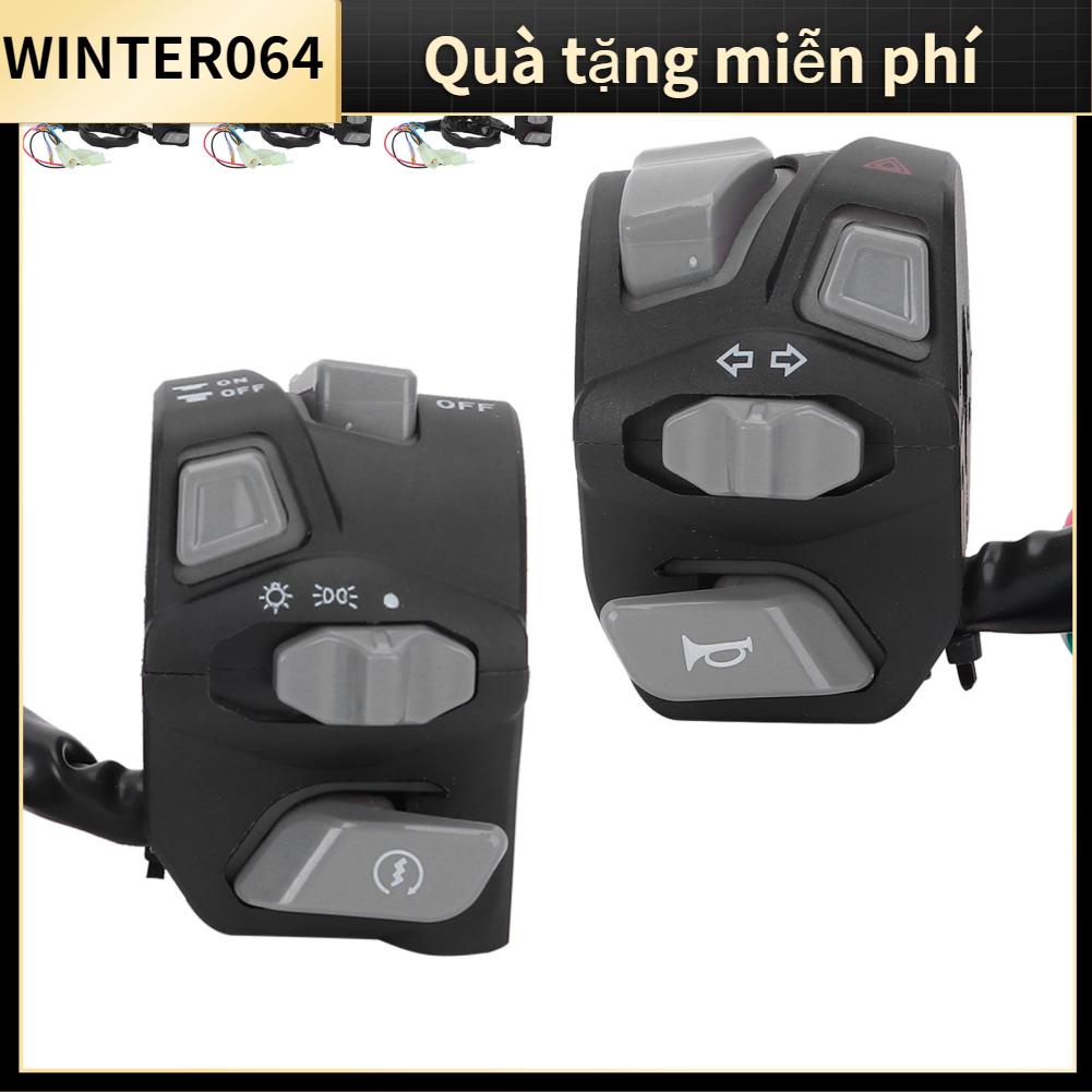 Winter064 Nút điều khiển công tắc tay lái xe máy 22mm Chống nước phổ biến cho đèn báo rẽ