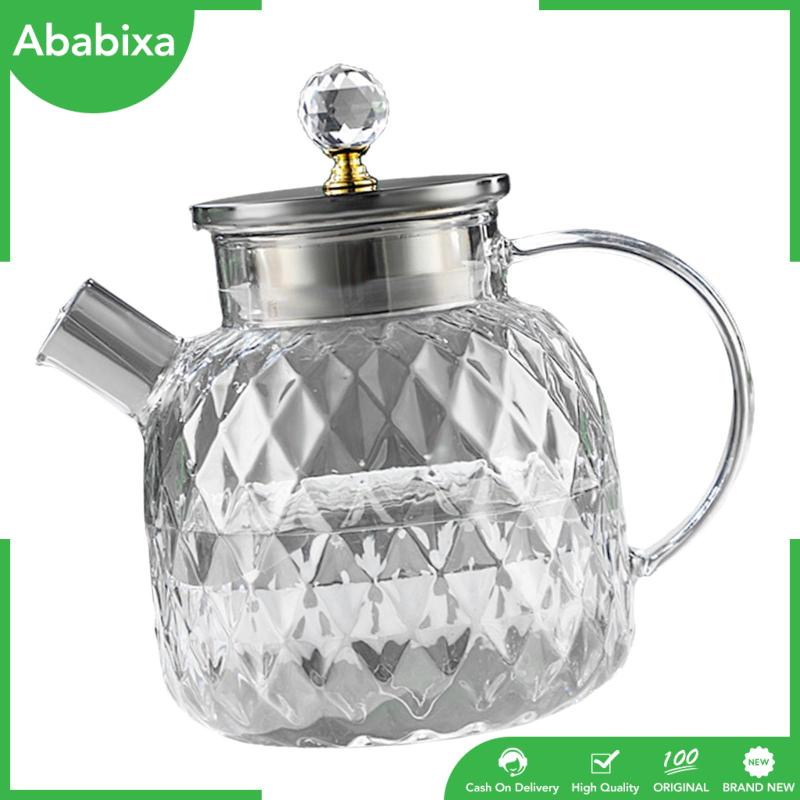 Bình Đựng Trà / Nước Ép Lạnh Bằng Thủy Tinh Sáng Bóng Thanh Lịch Cho Nhà Bếp