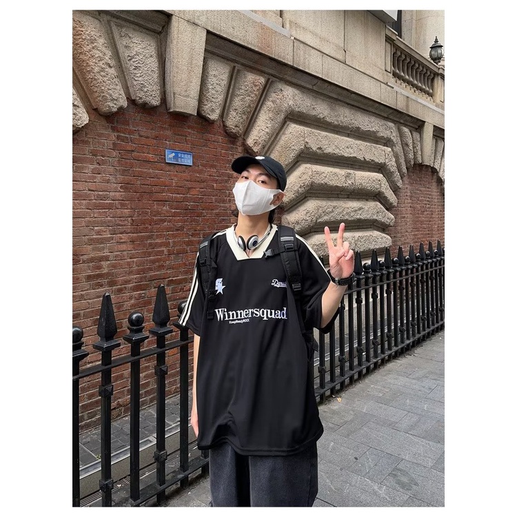 Áo Thun Thể Thao Tay Ngắn Dáng Rộng Năng Động Thời Trang Dành Cho Nam