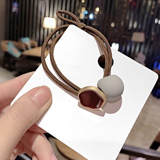 Dây Cột Tóc Cao Su Đính Hạt Phong Cách Hàn Quốc Đơn Giản