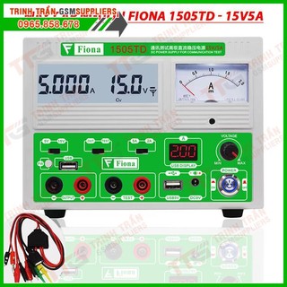 Máy cấp nguồn đo dòng fiona 1505td 15v 5a hiển thị số điện tử và kim