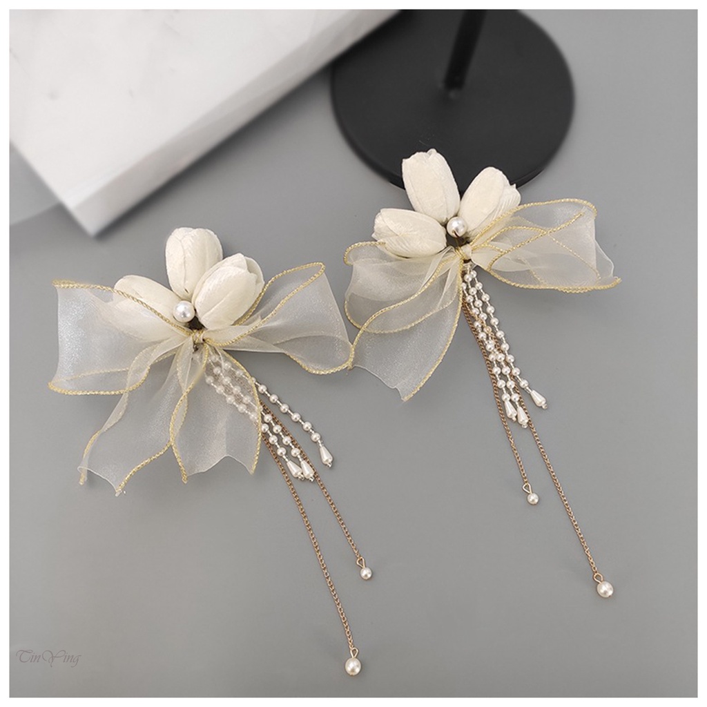 GETNOIVAS Set 2 Kẹp Tóc Hoa Tulip Xinh Xắn Dành Cho Nữ