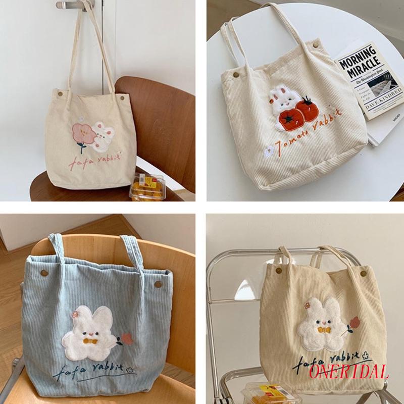 Túi Xách Đeo Vai Vải Nhung Kẻ Cỡ Lớn Phong Cách Cổ Điển