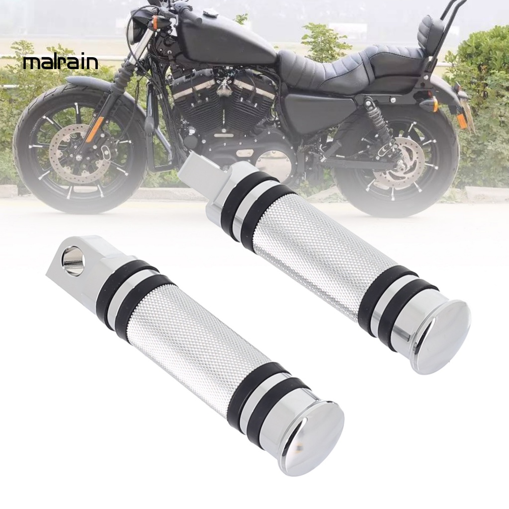 Set 2 Bàn Đạp Để Chân Bằng Nhôm Màu Đen Thay Thế Cho Xe Mô Tô 883 / Dyna / Softail / Fat Boy