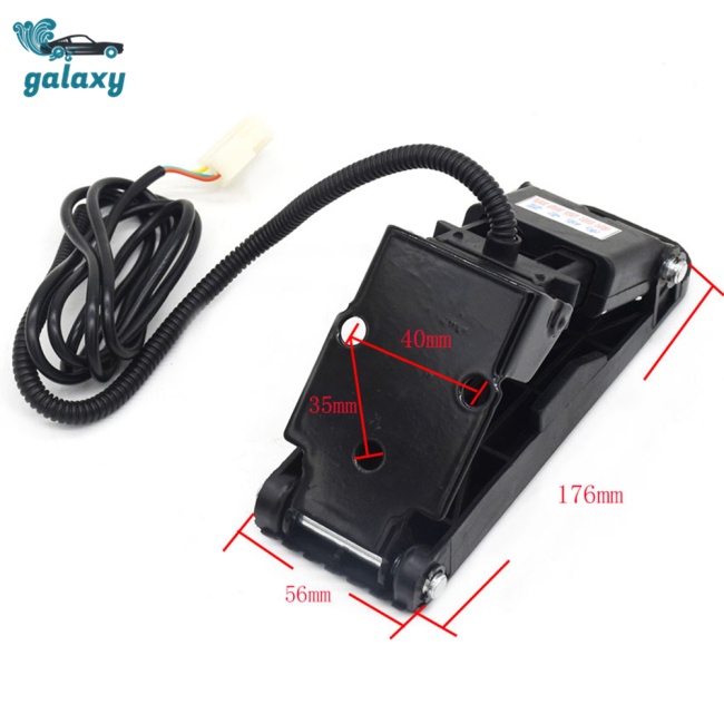 Galaxy Bàn Đạp Gia Tốc 5v Dây Cáp 3 Pin Dài 1.5M Thay Thế Chuyên Dụng Cho Xe Đạp Điện