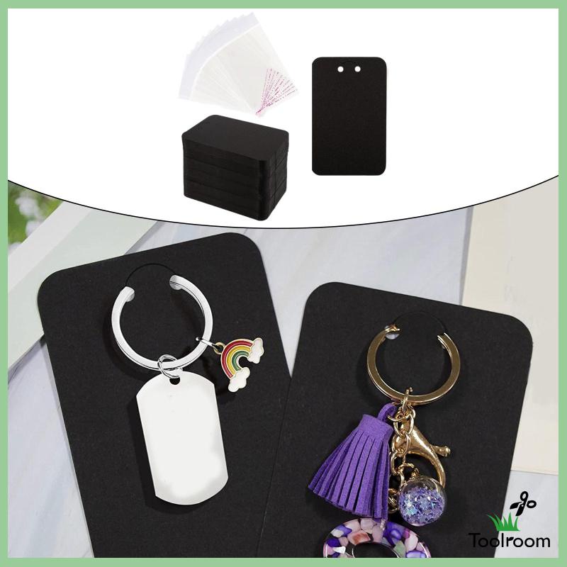 Bộ 100 Thẻ Trưng Bày Kèm Móc Khóa Tự Niêm Phong Túi Đựng 3 '' X4.7 ''