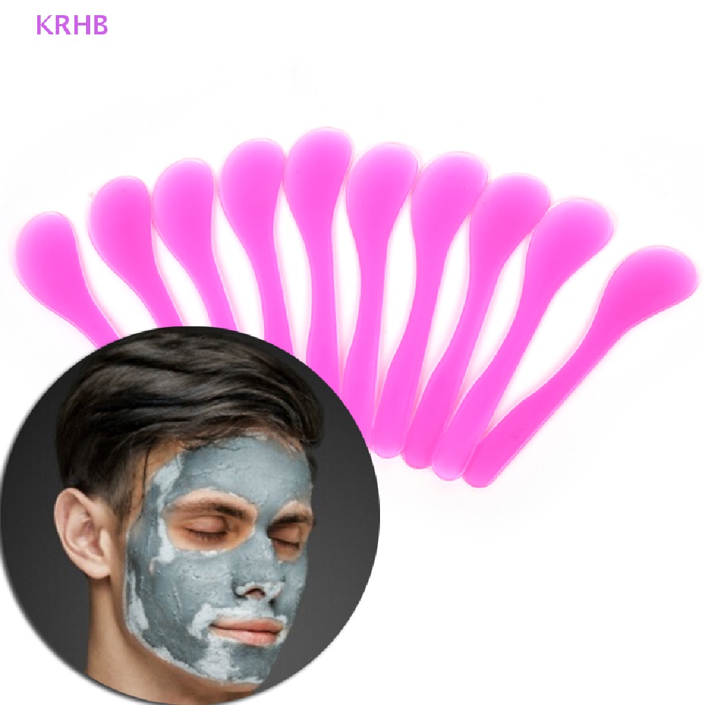 Set 10 Muỗng Nhựa Trộn Mặt Nạ DIY Tiện Dụng Mới